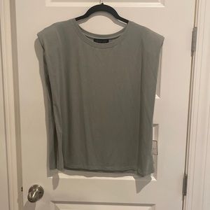 NWT Padded shoulder top